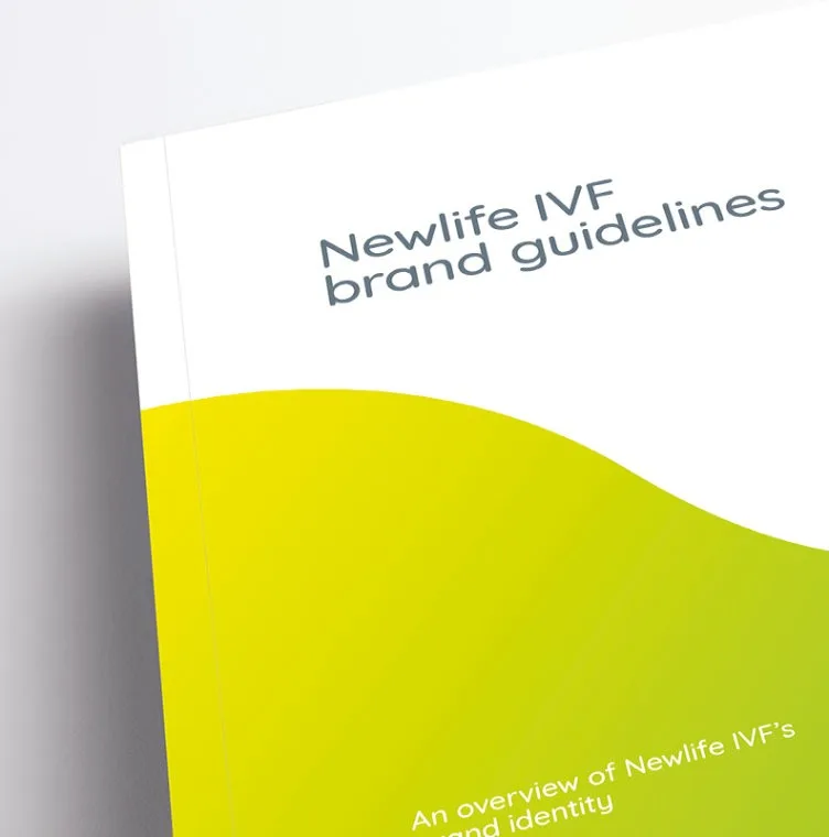 Newlife IVF brand guidelines, Branding, Design, Brochure, Medical